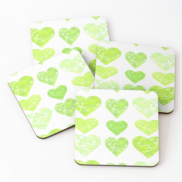 Item preview, Marbled Green Hearts Pattern designed and sold by brittfewster.