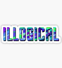 Illogical - Star Trek - Turquoise Sticker