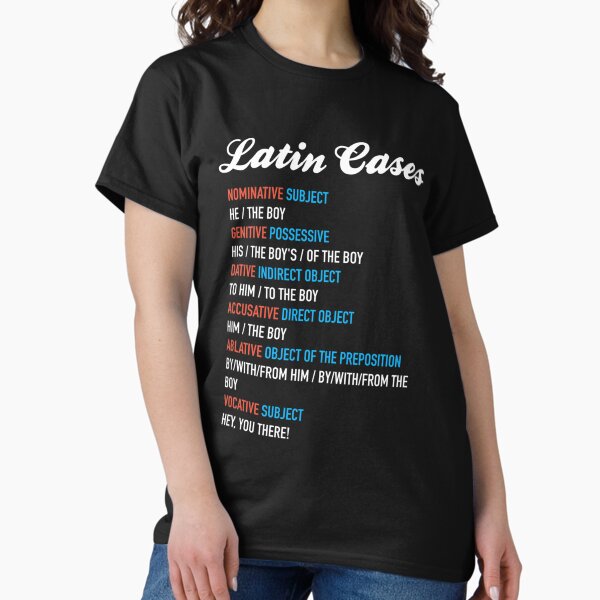 Item preview, Latin Cases - Nominative Dative Accusative Etc   designed and sold by ShindigThreads.