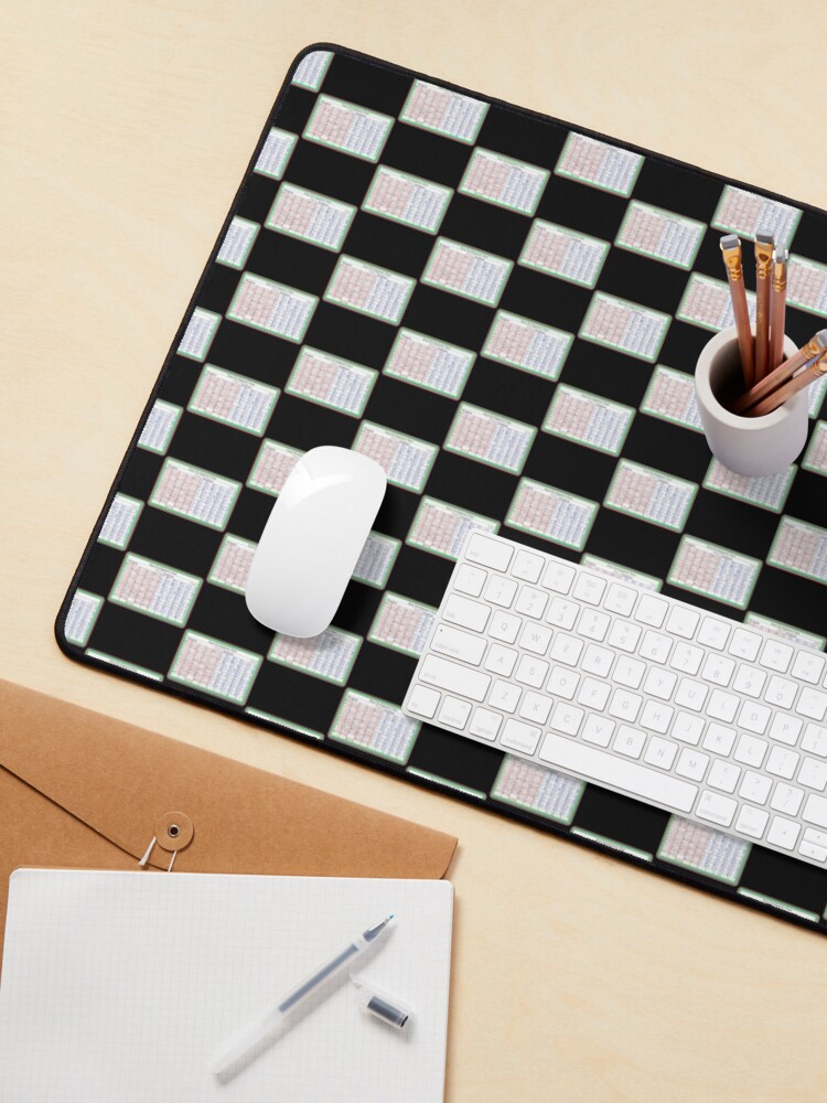 "Japanese Hiragana Katakana Cheat Sheet s " Mouse Pad by ShindigThreads