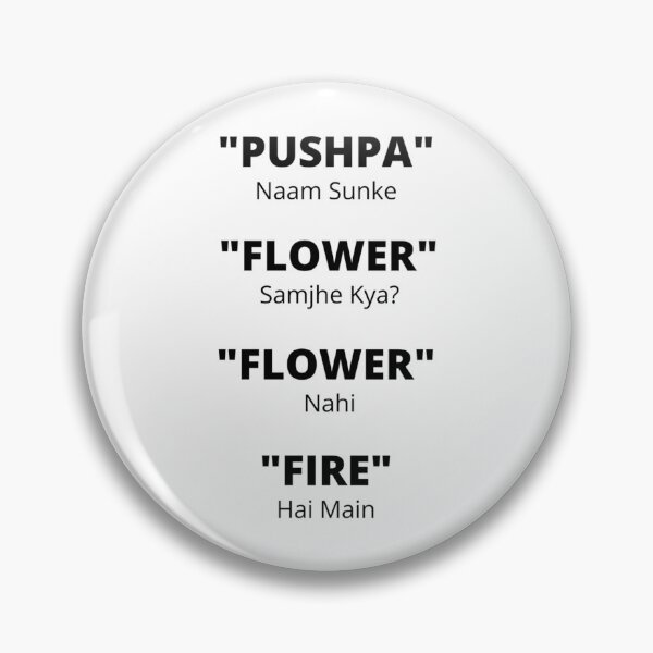 Item preview, Pushpa movie dialogue   designed and sold by PunjabSts.