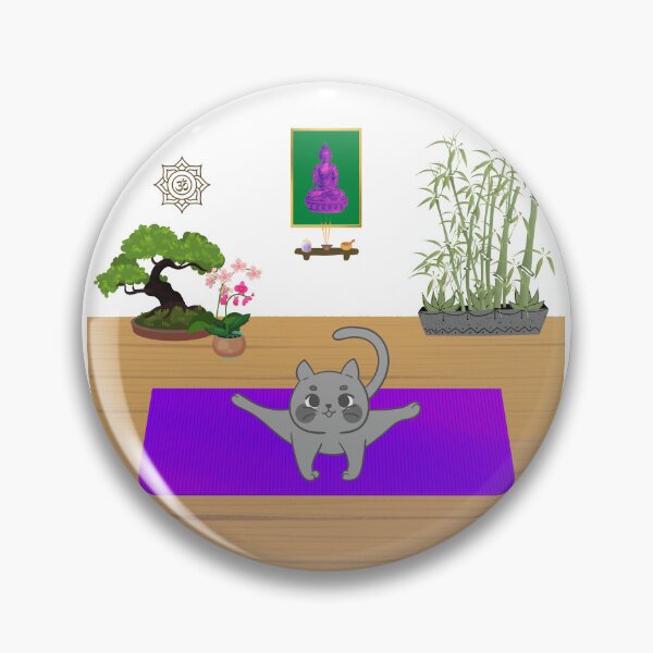 Item preview, Grey Cat Yoga Studio designed and sold by WhimsyMarie.