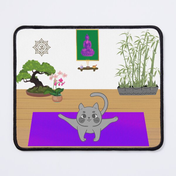 Item preview, Grey Cat Yoga Studio designed and sold by WhimsyMarie.