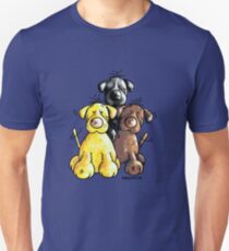 Three Cute Labradors Cartoon Unisex T-Shirt