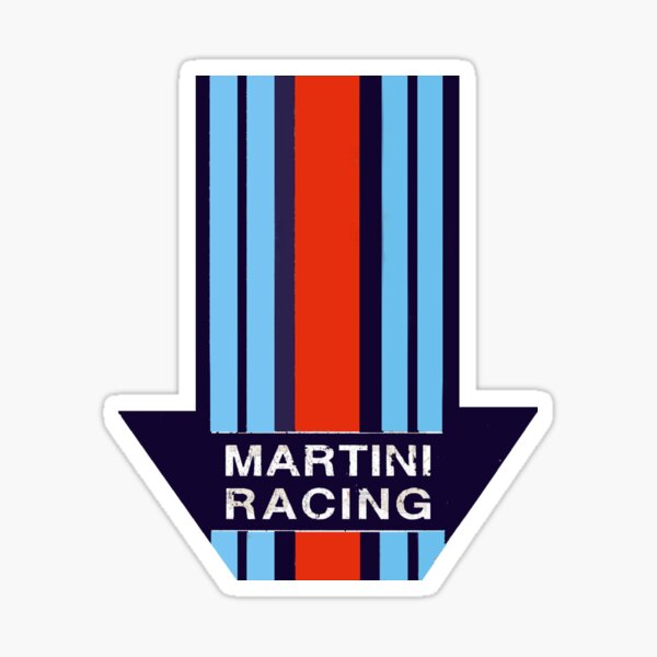 Foglio adesivi in vinile con logo Martini Racing - Self adhesive