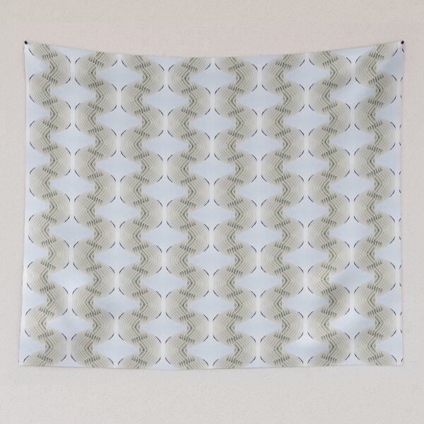 Item preview, Geometric Vibes - Beige and Sky Blue CP22046 designed and sold by Carina Parry Studios.