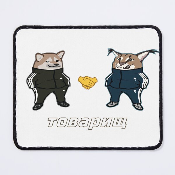 Item preview, Slav Cheebs Floppa Friendship (on white) designed and sold by Rzera-.