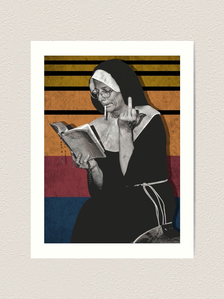 Smoking Nuns Vintage | Art Print