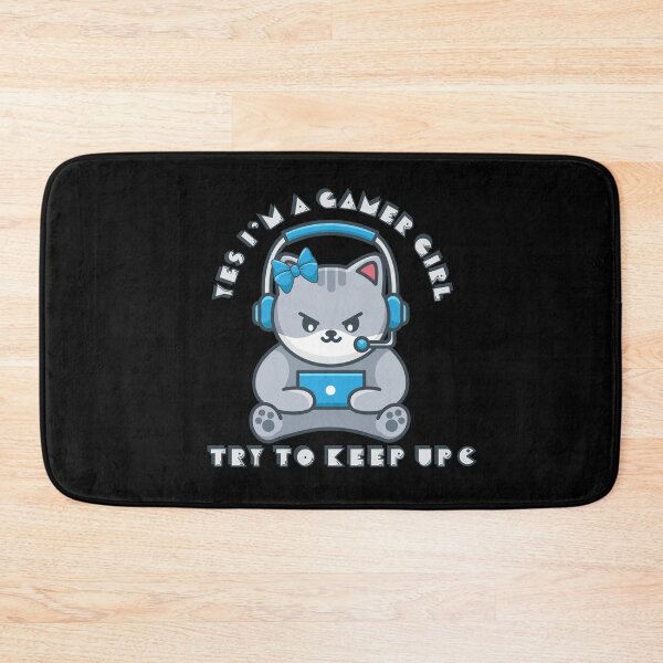 Item preview, Yes I'm A Gamer Girl Gaming Cat designed and sold by TheWildFlix.