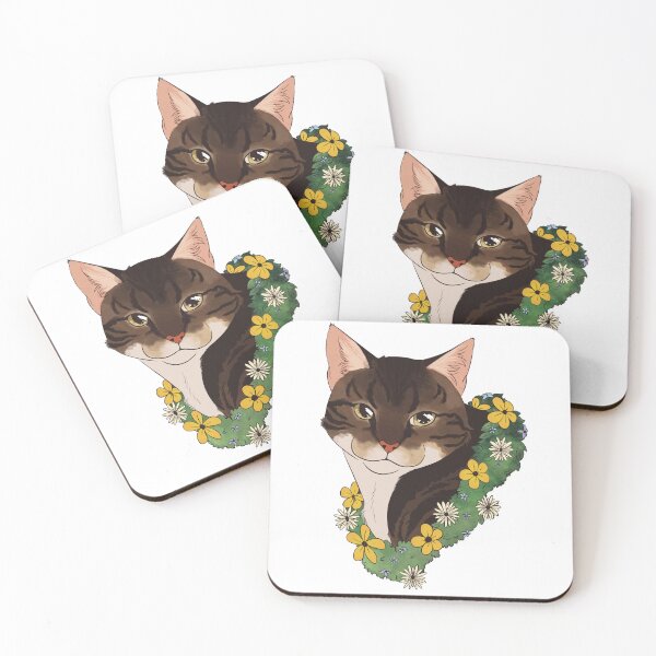 Item preview, Tigre cat with yellow flowers designed and sold by Kristoffersson.