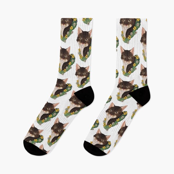 Item preview, Tigre cat with yellow flowers designed and sold by Kristoffersson.