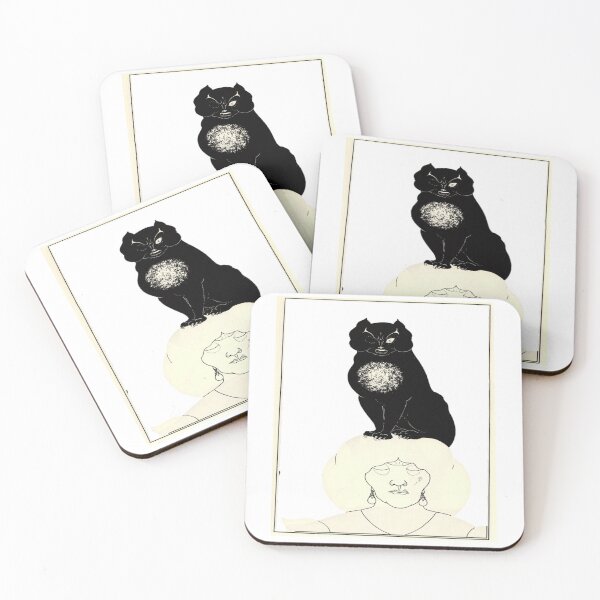 Item preview, Black japonais cat, old art  designed and sold by LuxeBuzz.