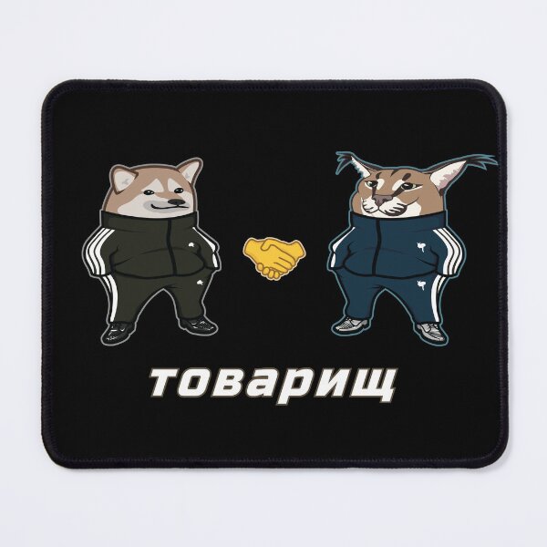 Item preview, Slav Cheebs Floppa Friendship (on black) designed and sold by Rzera-.