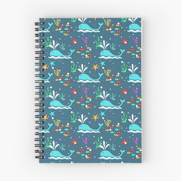 Item preview, Ocean Pattern with whales and fish designed and sold by mrhighsky.