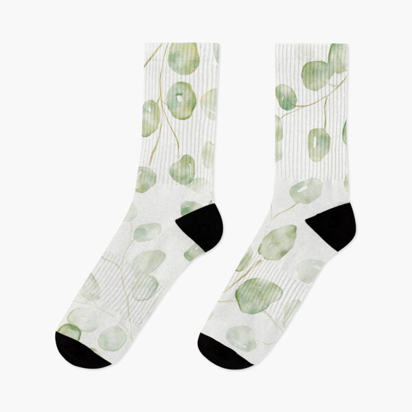 Item preview, Watercolor green leafes floral pattern designed and sold by see-the-fox.