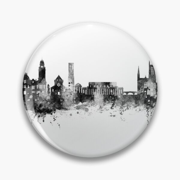 Aperçu de l'œuvre Royal Leamington Spa England Skyline créée et vendue par ArtPrints.