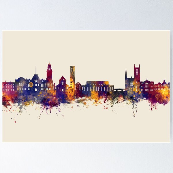 Item preview, Royal Leamington Spa England Skyline designed and sold by ArtPrints.