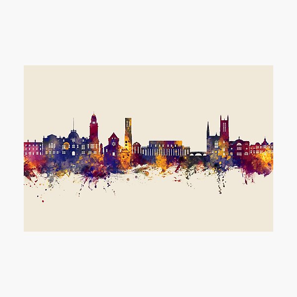 Item preview, Royal Leamington Spa England Skyline designed and sold by ArtPrints.