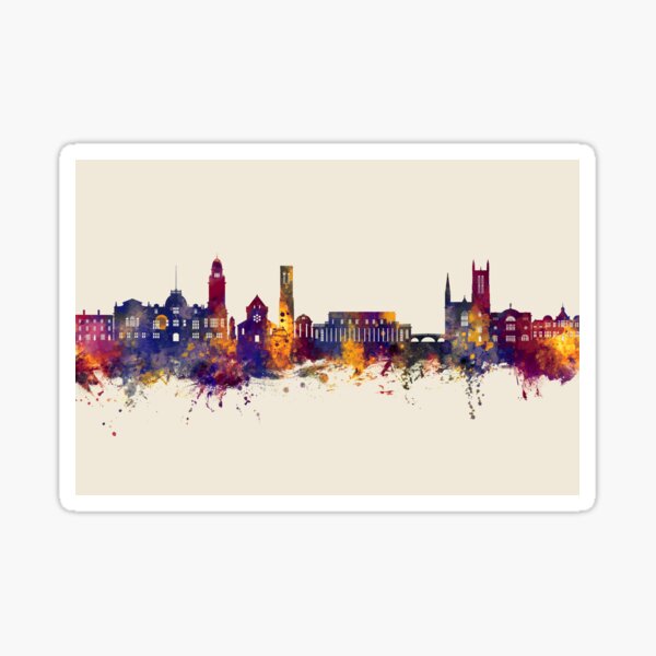 Item preview, Royal Leamington Spa England Skyline designed and sold by ArtPrints.
