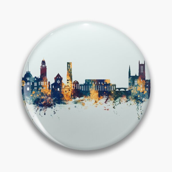 Aperçu de l'œuvre Royal Leamington Spa England Skyline créée et vendue par ArtPrints.