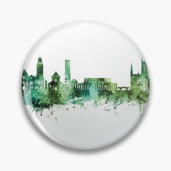 Aperçu de l'œuvre Royal Leamington Spa England Skyline créée et vendue par ArtPrints.