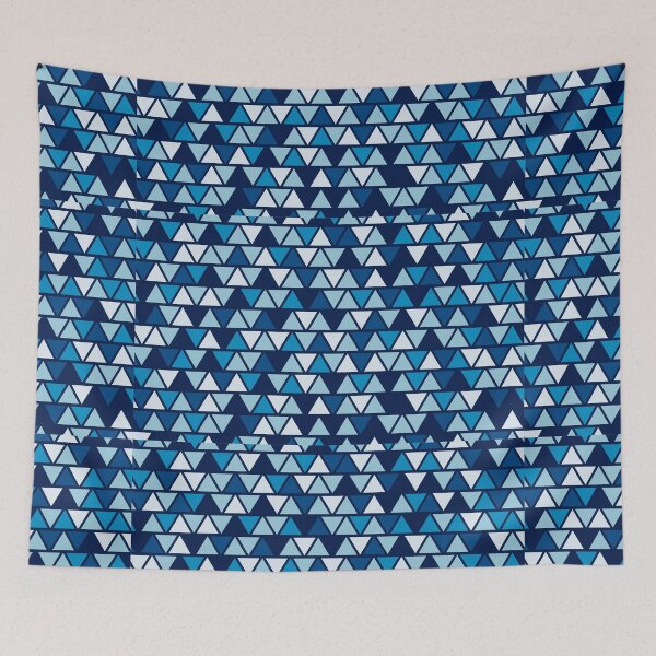 Item preview, Blue and White Triangle pattern. designed and sold by Kanchan1987.