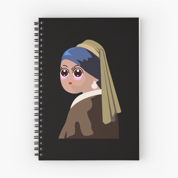 Item preview, Girl With A Pearl Earring Kawaii Style designed and sold by Raju-Creative.