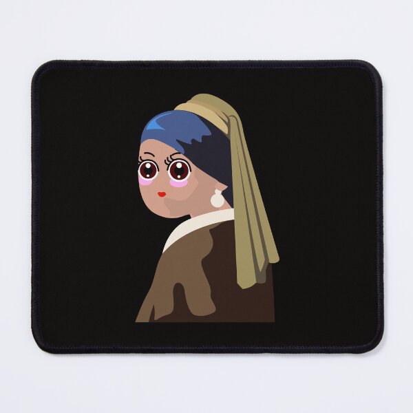 Item preview, Girl With A Pearl Earring Kawaii Style designed and sold by Raju-Creative.