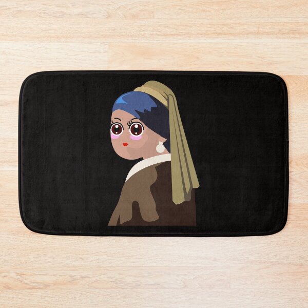 Item preview, Girl With A Pearl Earring Kawaii Style designed and sold by Raju-Creative.
