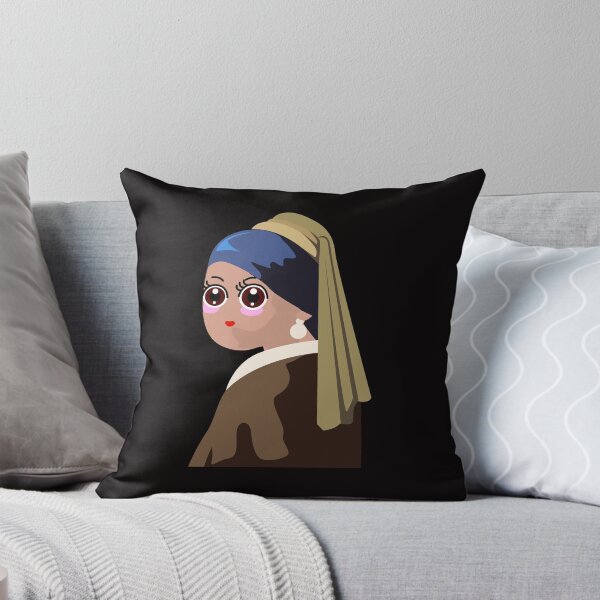 Item preview, Girl With A Pearl Earring Kawaii Style designed and sold by Raju-Creative.