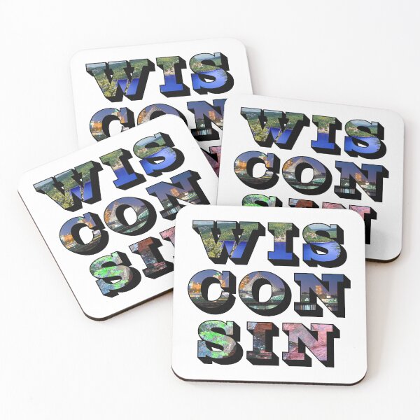 Item preview, Wisconsin w/ National Landmarks designed and sold by Pajamurai.