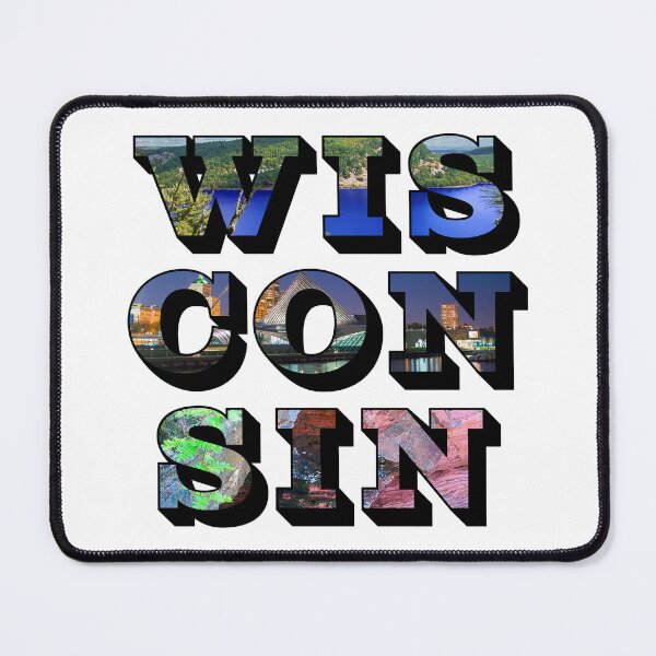Item preview, Wisconsin w/ National Landmarks designed and sold by Pajamurai.