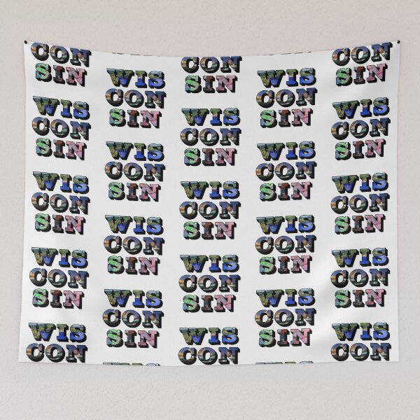 Item preview, Wisconsin w/ National Landmarks designed and sold by Pajamurai.