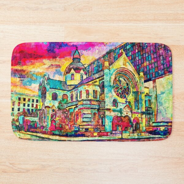 Item preview, Sacred Heart Catholic Church in Tampa, Florida - colorful painting designed and sold by NickoPrints.