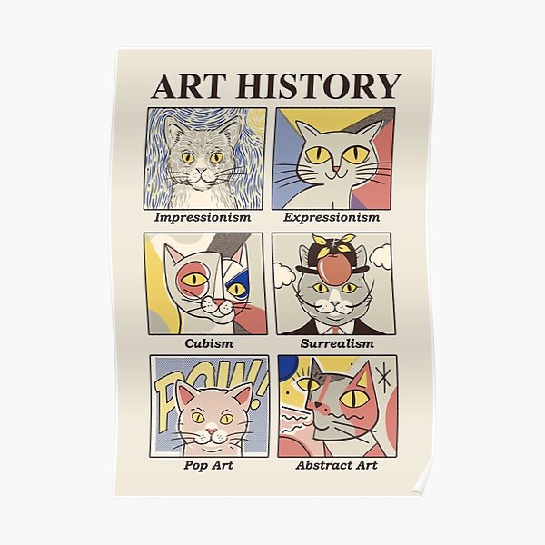 Klassisches Plakat der Kunstgeschichte Poster