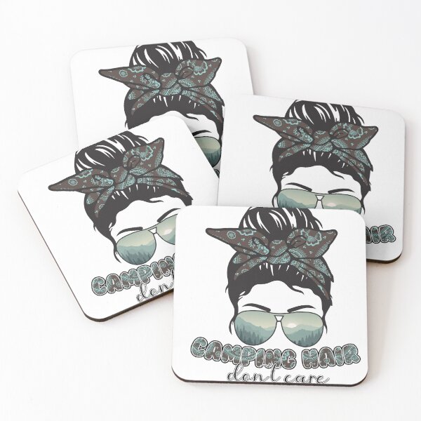 Item preview, Camping Hair Don't Care designed and sold by RED FIR.
