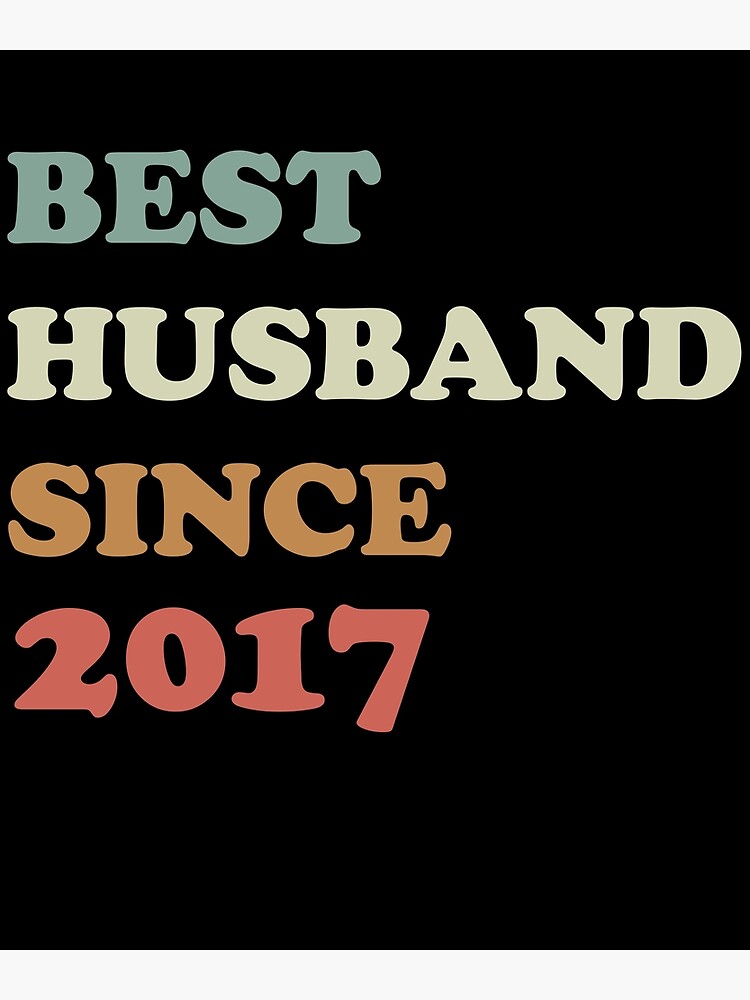 best-husband-since-2017-5th-year-wedding-anniversary-poster-for