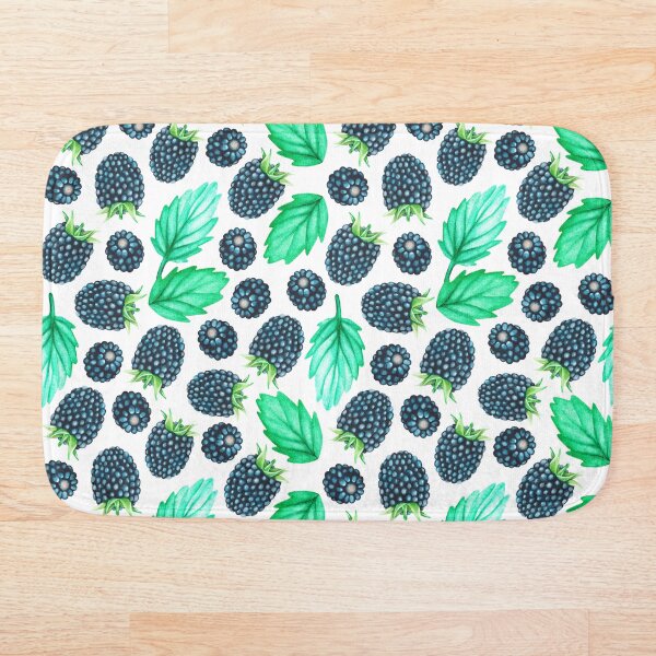 Item preview, Blackberry pattern. Watercolor drawing. designed and sold by Trilisti.