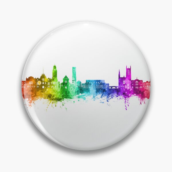 Aperçu de l'œuvre Royal Leamington Spa England Skyline créée et vendue par ArtPrints.