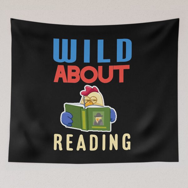 Item preview, Wild about reading. designed and sold by Umiska.