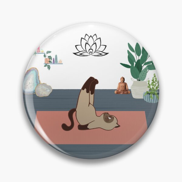 Item preview, Tan Cat Yoga Studio  designed and sold by WhimsyMarie.