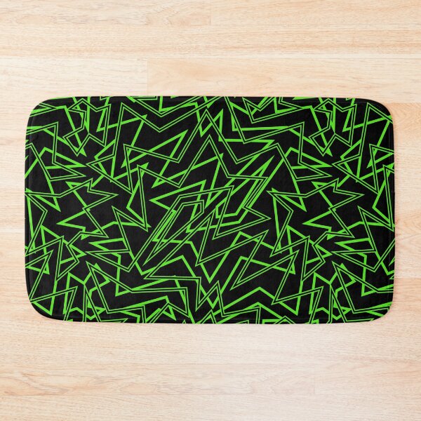 Item preview, Abstract Contemporary Pattern Black and Green designed and sold by SoccaTamam.