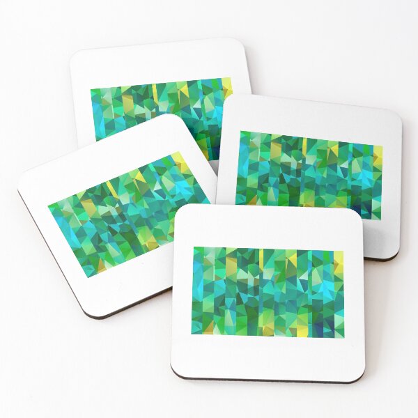 Item preview, Green, Blue and Yellow Geometric pattern. designed and sold by Kanchan1987.