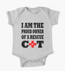 I Am The Proud Owner Of A Rescue Cat One Piece - Short Sleeve