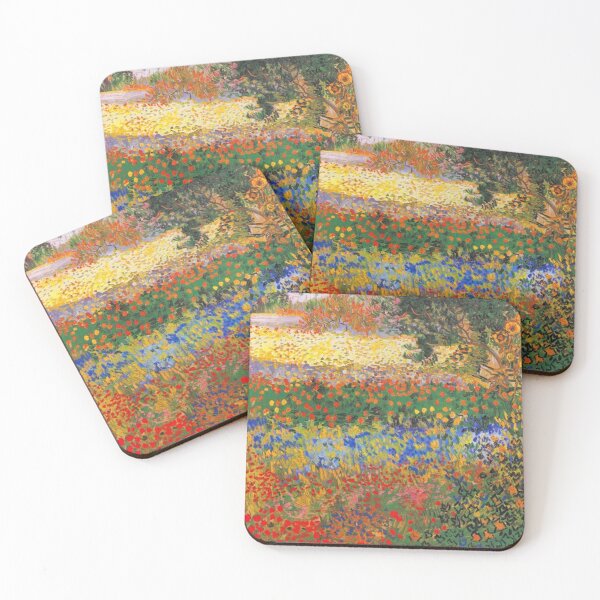 Item preview, Flower Garden Painting - Vincent Van Gogh poster  designed and sold by nachitastabi.