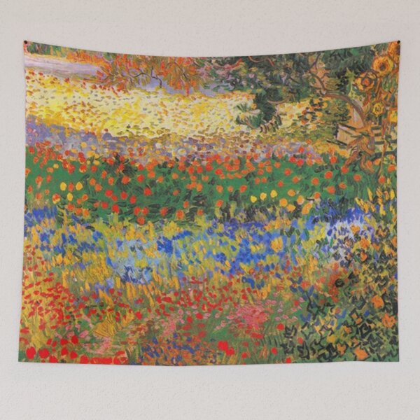 Item preview, Flower Garden Painting - Vincent Van Gogh poster  designed and sold by nachitastabi.