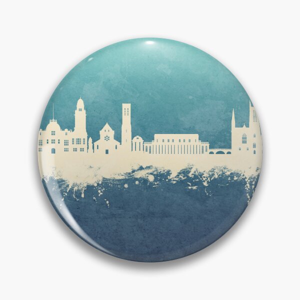 Aperçu de l'œuvre Royal Leamington Spa England Skyline créée et vendue par ArtPrints.