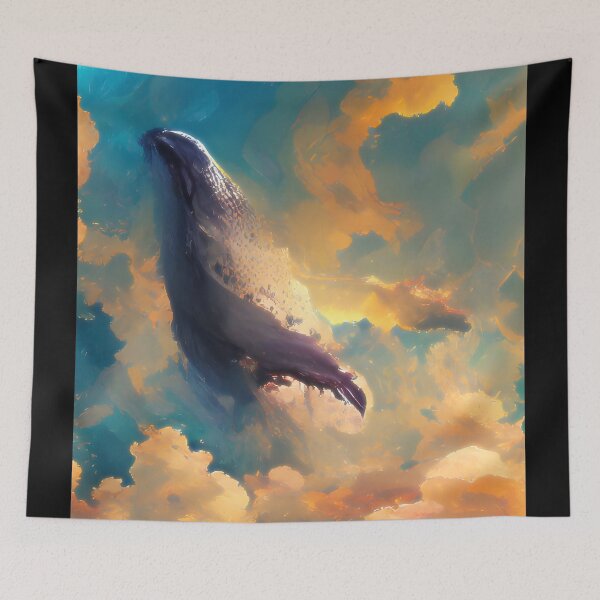 Item preview, whale in the sky designed and sold by ururuty.
