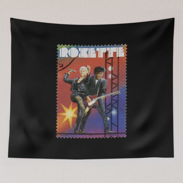 Item preview, Roxette - Sweden - Stamp - Poster - 80s - 90s Premium T-Shirt designed and sold by Wietugo871.