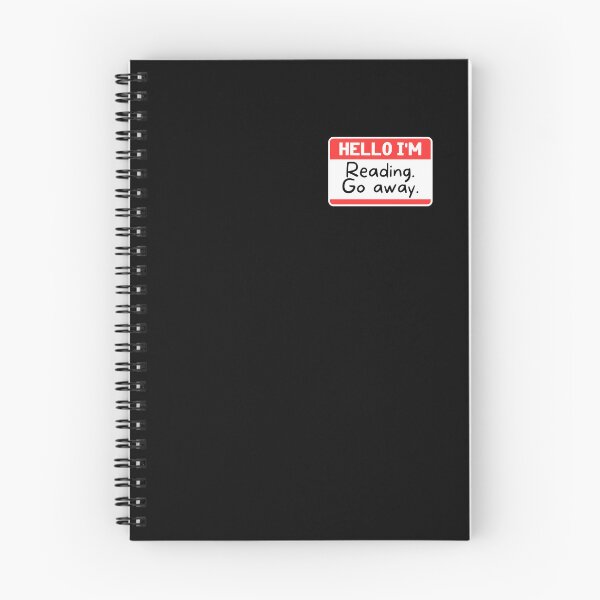 Item preview, Hello I'm Reading Go Away Funny Name Plate designed and sold by TrendingTees4u.